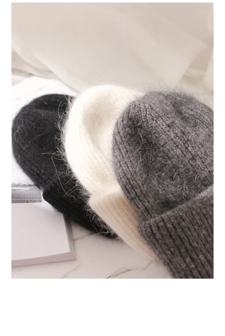 Cashmere Wool Knitted Beanies Cap