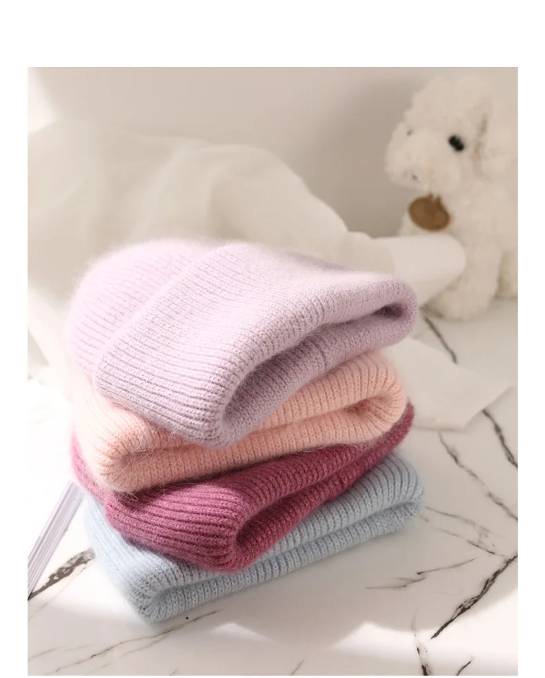 Cashmere Wool Knitted Beanies Cap