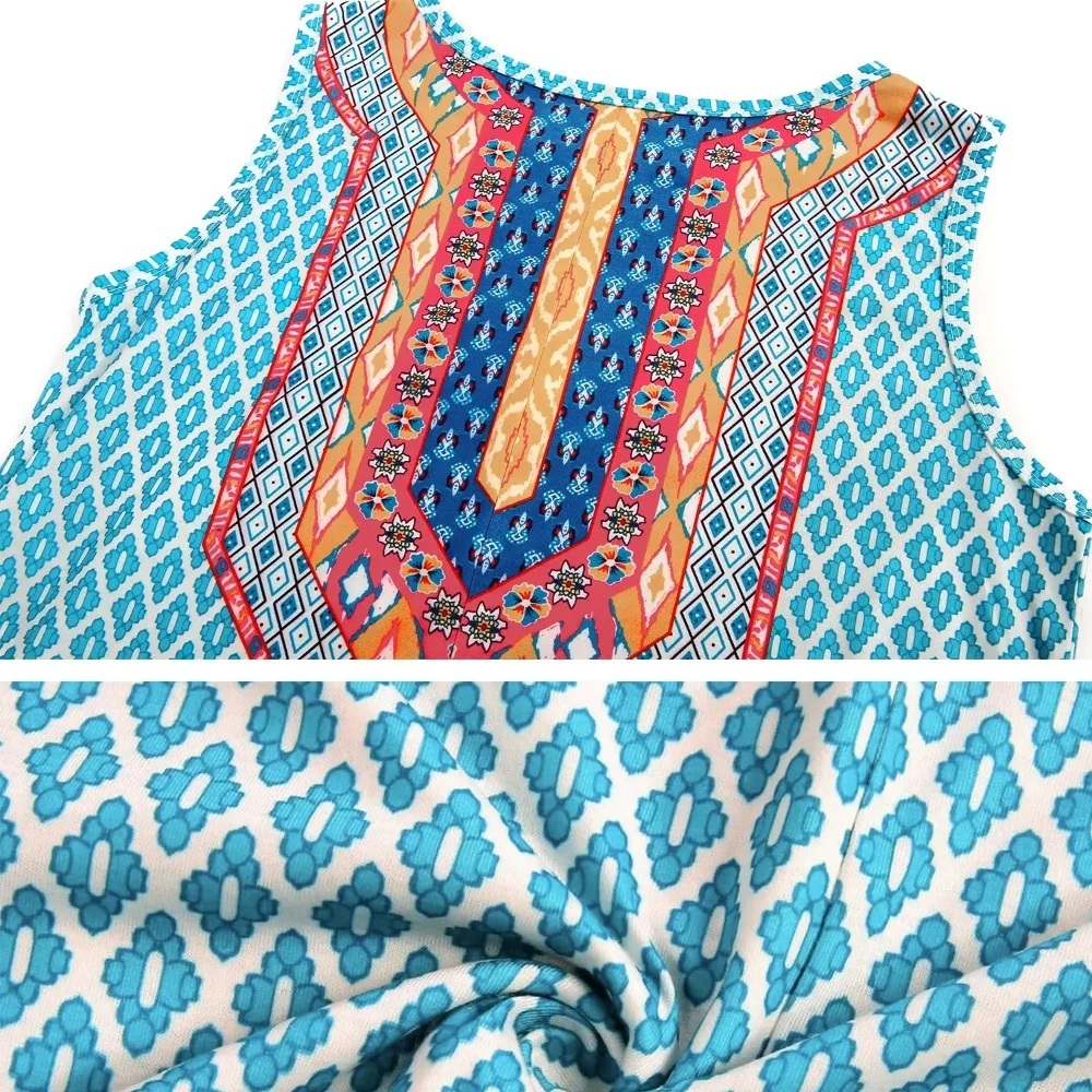 Floral Print Sleeveless Vest Dress – Summer Essential Floral Print Sleeveless Vest Dress – Summer Essential