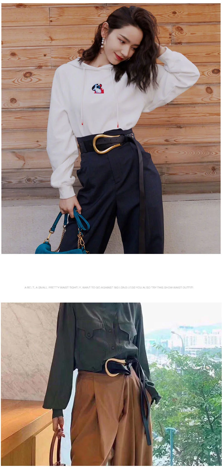 Luxury Designer Belt for Women – U-Shaped Horseshoe Buckle