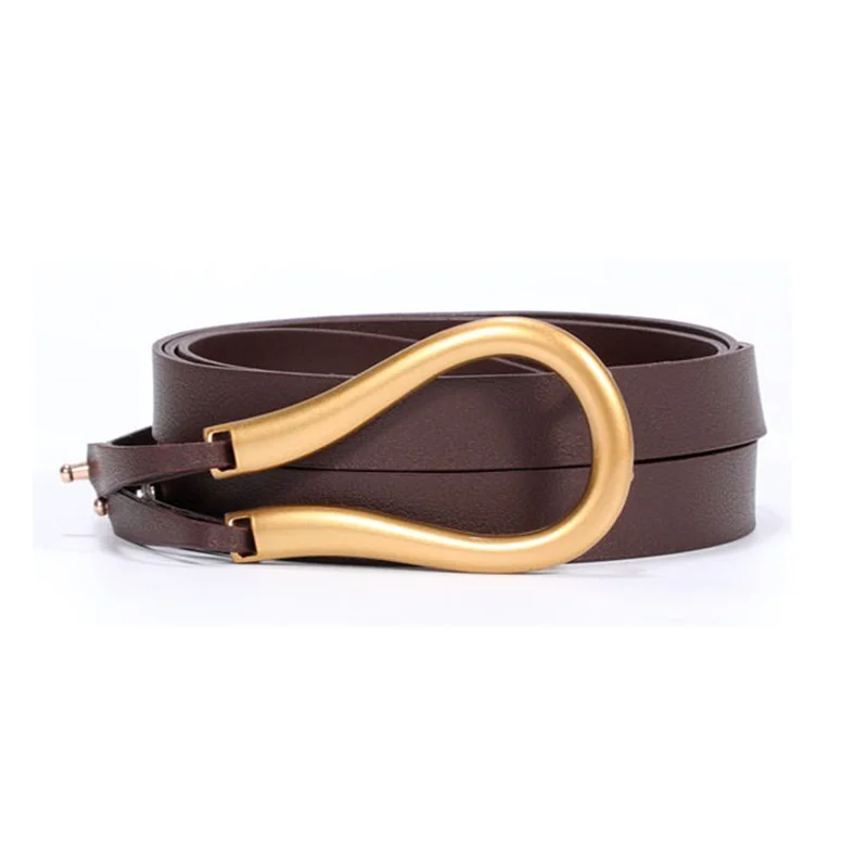 Luxury Designer Belt for Women – U-Shaped Horseshoe Buckle Luxury Designer Belt for Women – U-Shaped Horseshoe Buckle