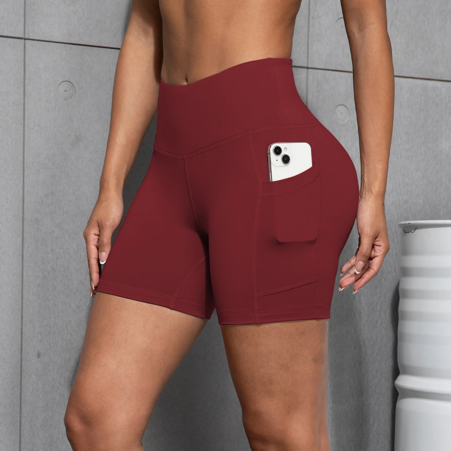 Women’s High-Waisted Pocket Sports Shorts – Quick-Dry, Knee-Length, All-Season Comfort Women’s High-Waisted Pocket Sports Shorts – Quick-Dry, Knee-Length, All-Season Comfort