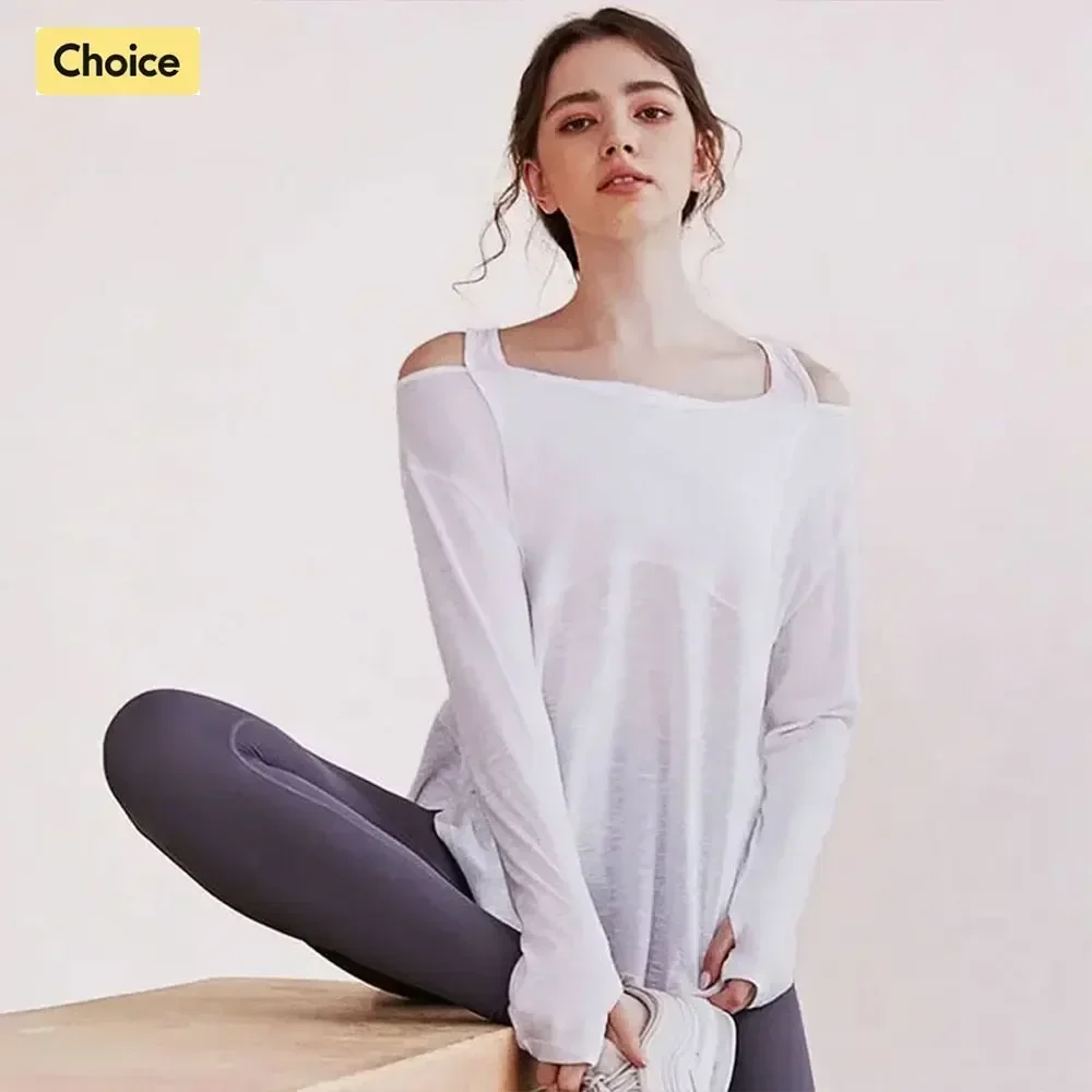 Women’s Breathable Long Sleeve Yoga & Sports Crop Top Women's Breathable Long Sleeve Yoga & Sports Crop Top