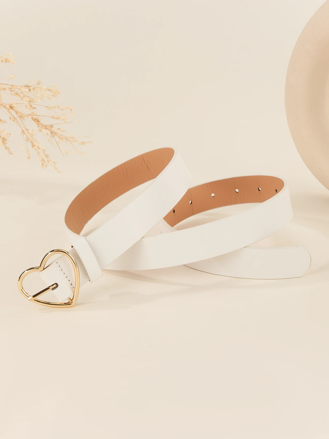 Y2K Heart Buckle Genuine Leather Belt Y2K Heart Buckle Genuine Leather Belt