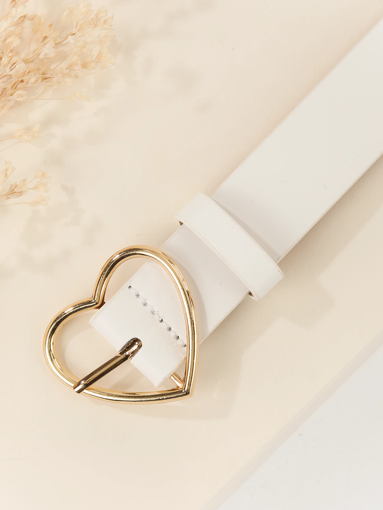 Y2K Heart Buckle Genuine Leather Belt Y2K Heart Buckle Genuine Leather Belt