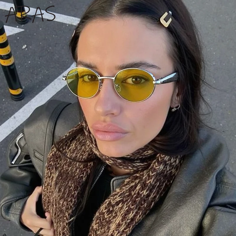 Sexy Small Oval Punk Sunglasses Women 2025 Luxury Vintage Steampunk Metal Frame Sun Glasses For Ladies Trendy Traveling Shades Sexy Small Oval Punk Sunglasses Women 2025 Luxury Vintage Steampunk Metal Frame Sun Glasses For Ladies Trendy Traveling Shades