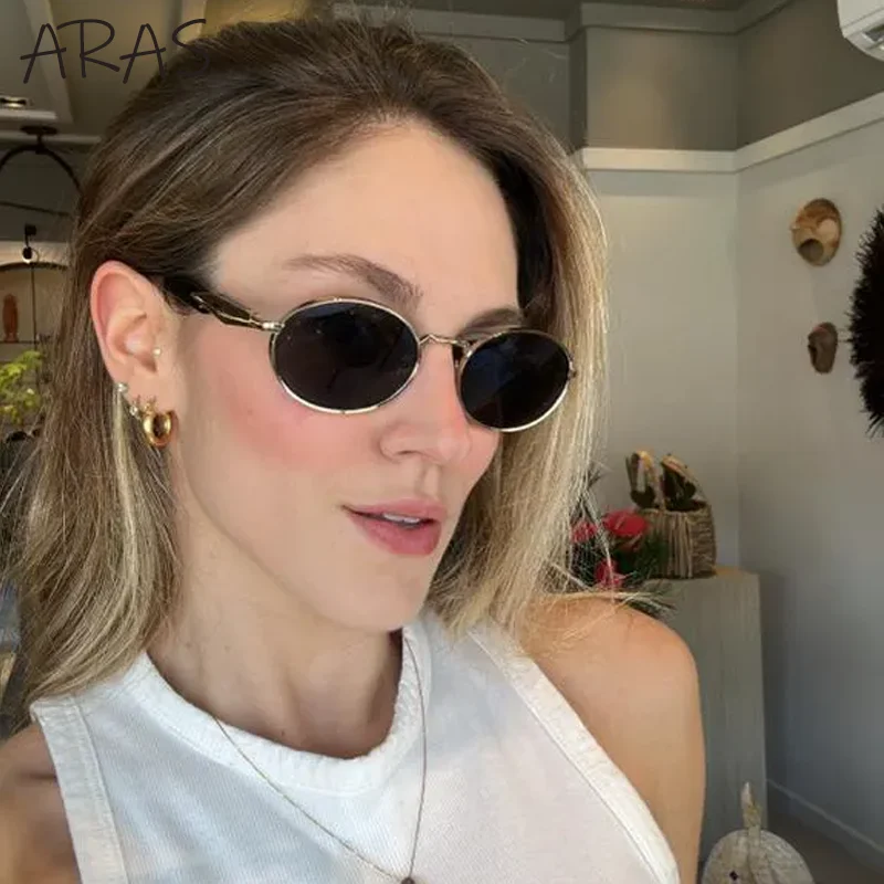 Small Oval Metal Sunglasses Women 2024 NEW Luxury Brand Fashion Round Frame Sun Glasses Men Retro Shades Unisex Eyewear UV400 Small Oval Metal Sunglasses Women 2024 NEW Luxury Brand Fashion Round Frame Sun Glasses Men Retro Shades Unisex Eyewear UV400